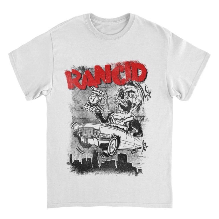 Rancid Cadillac White T-Shirt T-shirt image