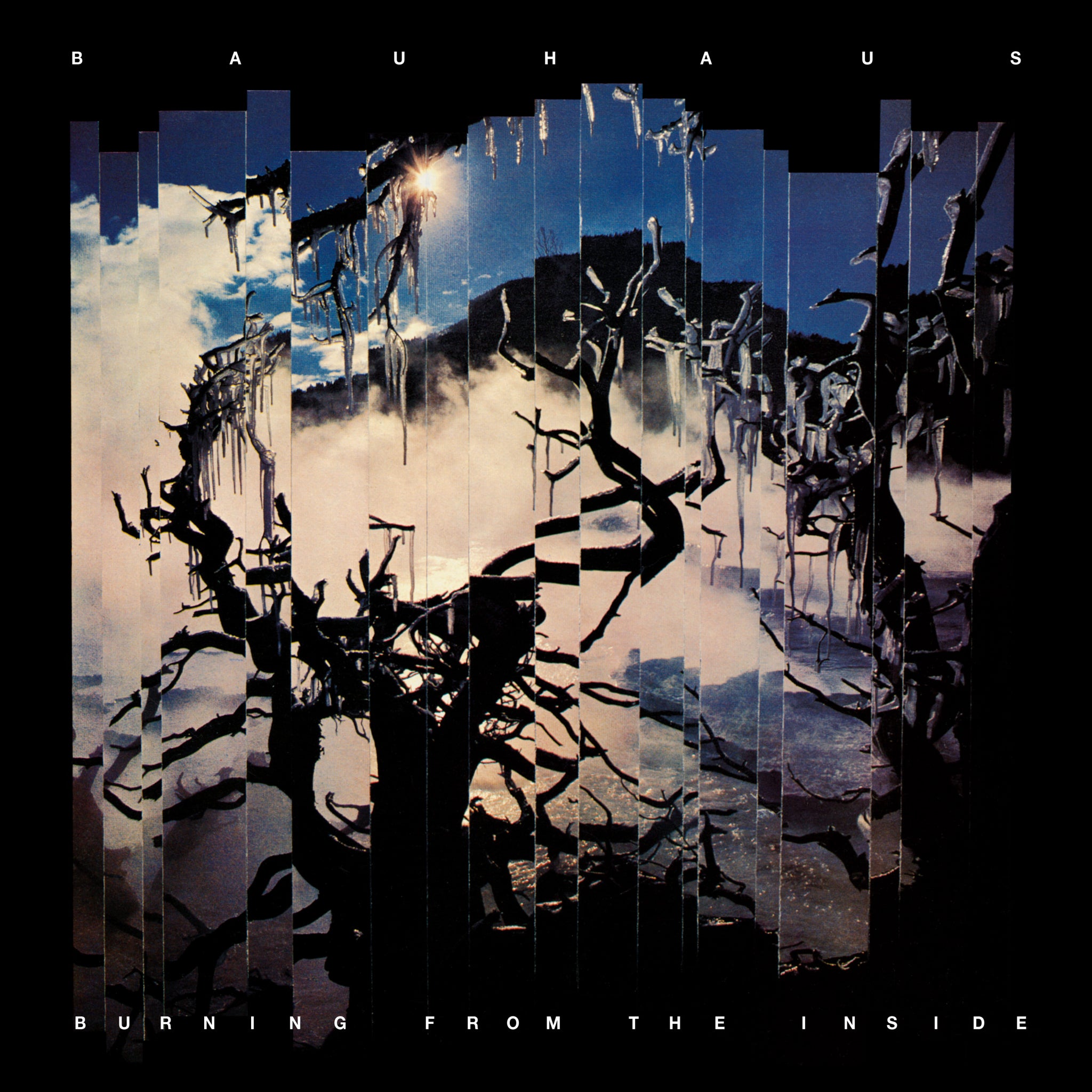 BAUHAUS ‘BURNING FROM THE INSIDE’ LP record cover