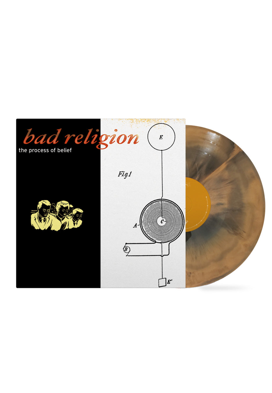 Bad Religion Process Of Belief (20th Anniversary) Orange/Black Galaxy – Colored Vinyl record cover