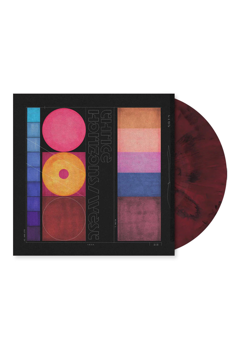Thrice Horizons/West Oxblood/Black – Marbled Vinyl record cover