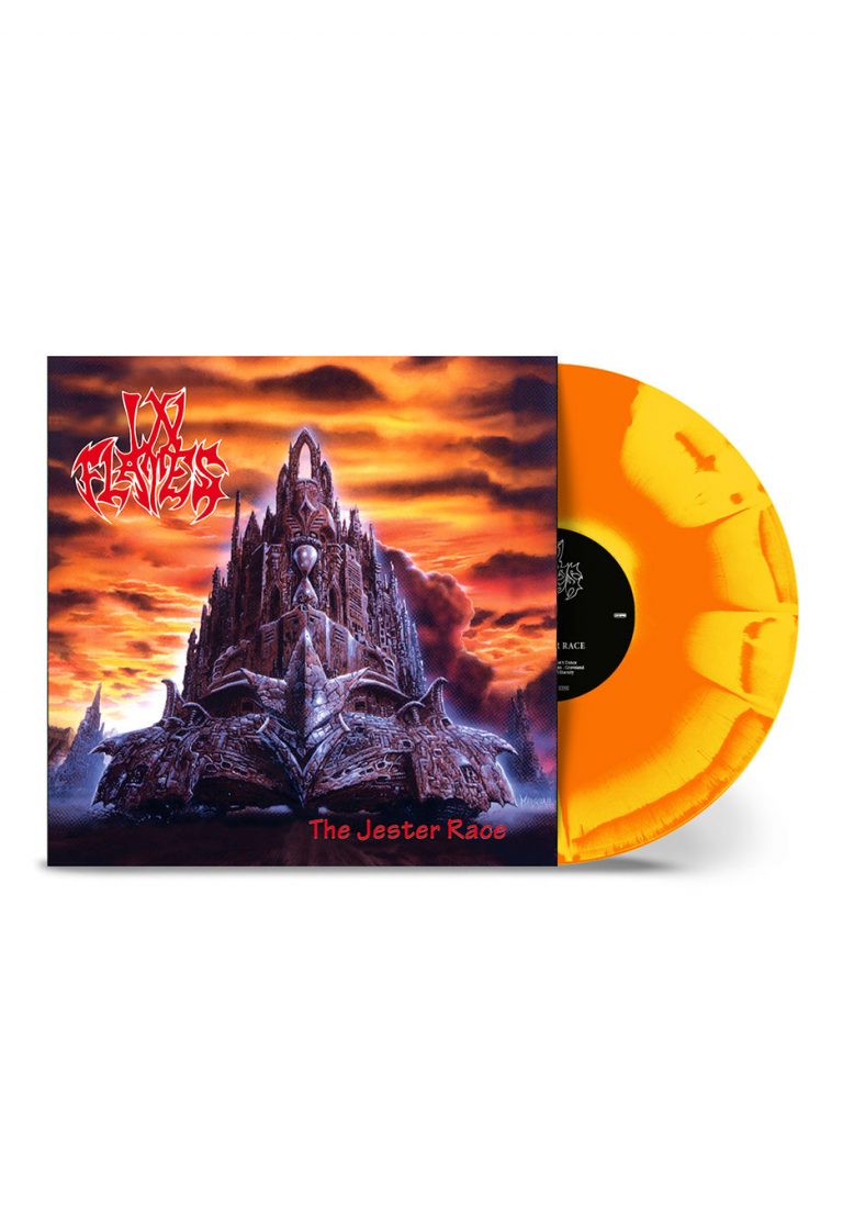 In Flames In Flames – The Jester Race Ltd. Orange/Yellow Sunburst – Colored Vinyl record cover