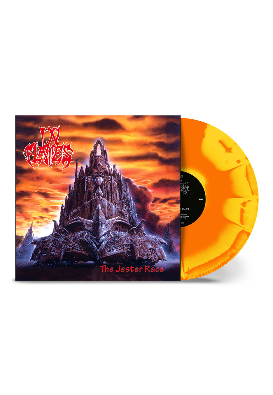 In Flames In Flames – The Jester Race Ltd. Orange/Yellow Sunburst – Colored Vinyl record cover