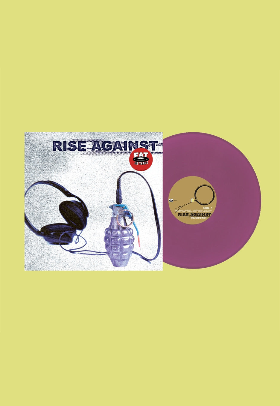 Rise Against RPM (Revolutions Per Minute) Ltd. Purple – Colored Vinyl record cover