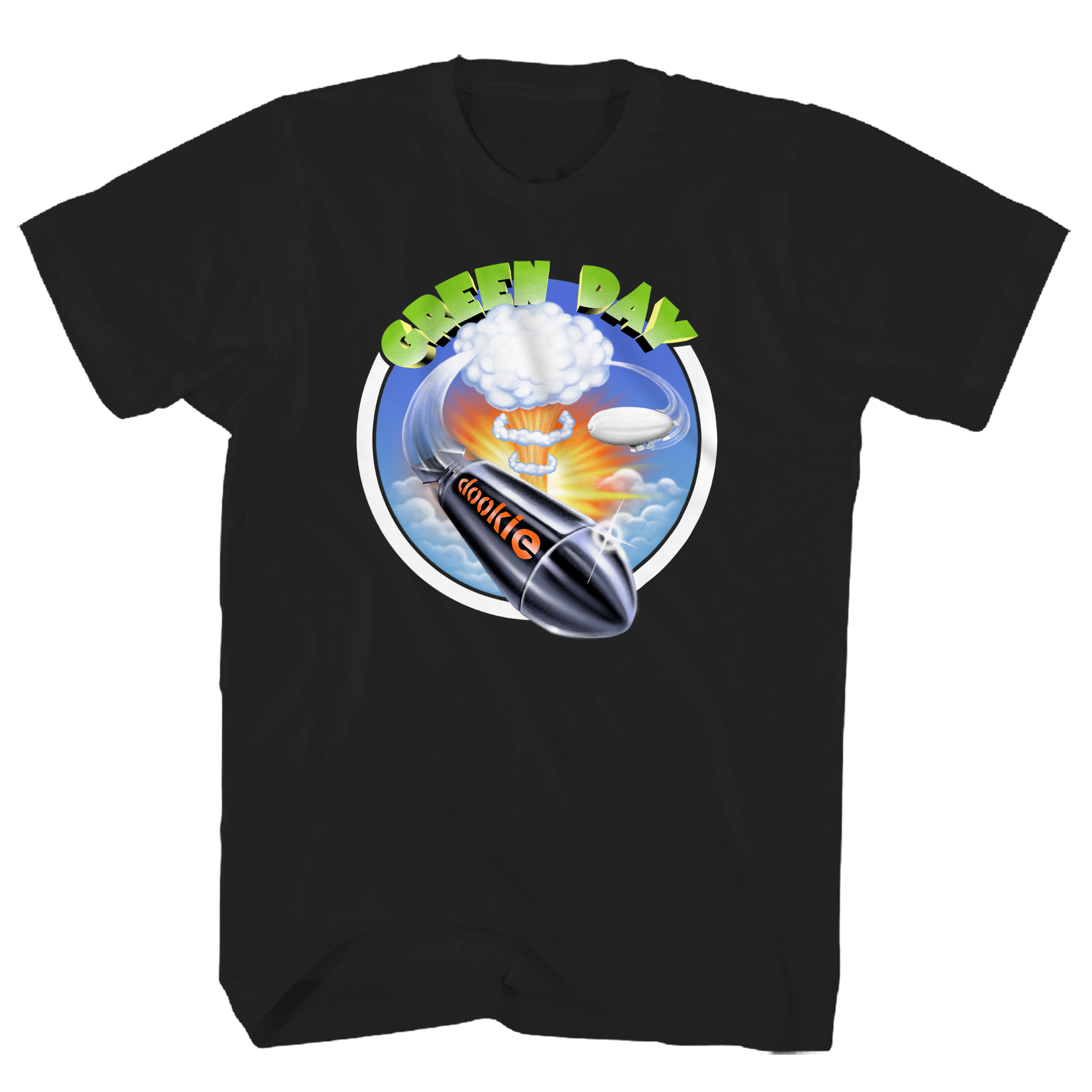 GREEN DAY DOOKIE ROCKET BLACK T-SHIRT T-shirt image
