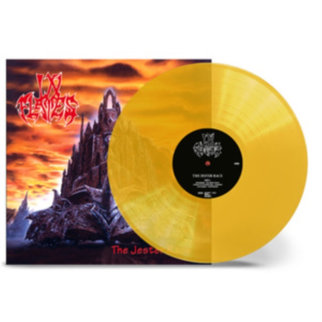 IN FLAMES ‘THE JESTER RACE’ LP (Transparent Yellow Vinyl) record cover