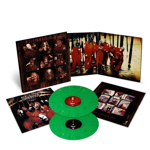 SLIPKNOT ‘SLIPKNOT’ 2LP (25th Anniversary Edition, Jade Vinyl)) record cover