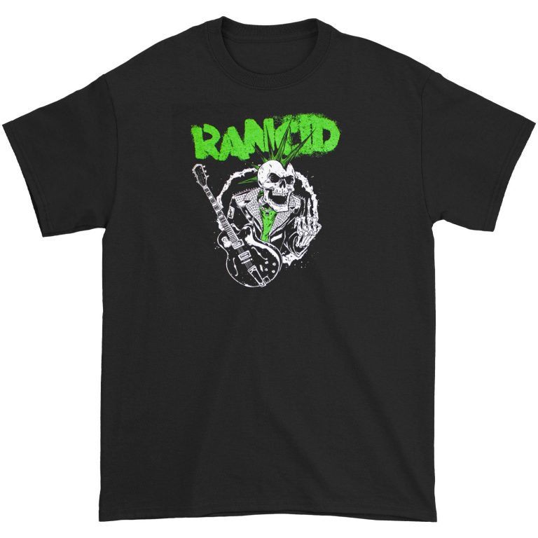 Rancid Skele Guitar T-shirt T-shirt image