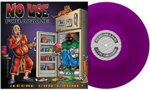 NO USE FOR A NAME ‘LECHE CON CARNE’ LP (Grape Purple Vinyl) record cover