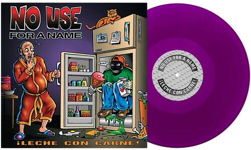 NO USE FOR A NAME ‘LECHE CON CARNE’ LP (Grape Purple Vinyl) record cover