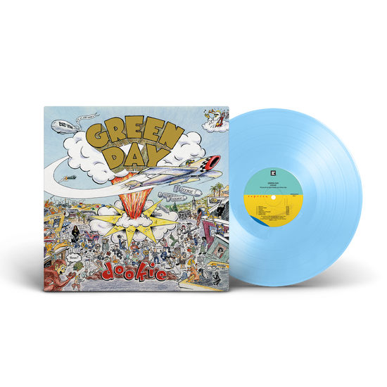 GREEN DAY ‘DOOKIE’ LP (30th Anniversary Edition, Baby Blue Vinyl) record cover