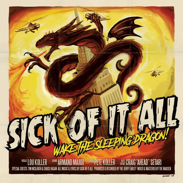 SICK OF IT ALL ‘WAKE THE SLEEPING DRAGON’ LP record cover