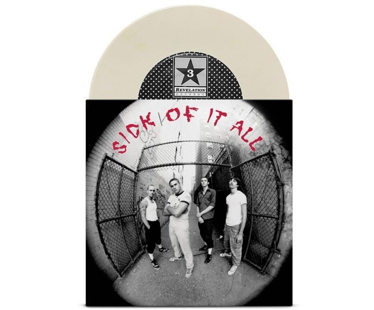 SICK OF IT ALL ‘SICK OF IT ALL’ 7″ EP (Bone White Vinyl) record cover
