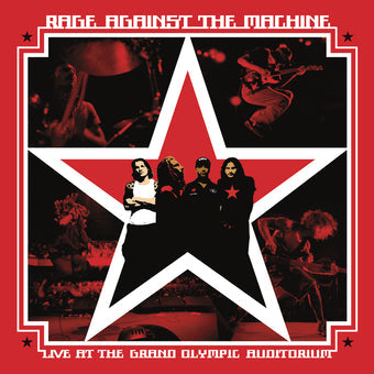 RAGE AGAINST THE MACHINE ‘LIVE AT THE GRAND OLYMPIC AUDITORIUM’ 2LP record cover