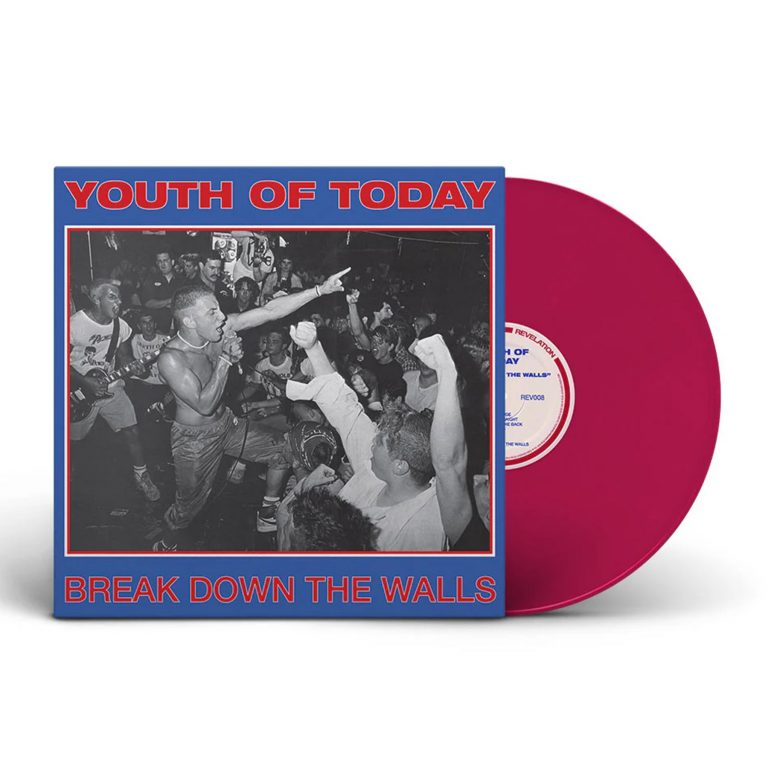 YOUTH OF TODAY ‘BREAK DOWN THE WALLS’ LP Vinyl (Pink Vinyl) record cover