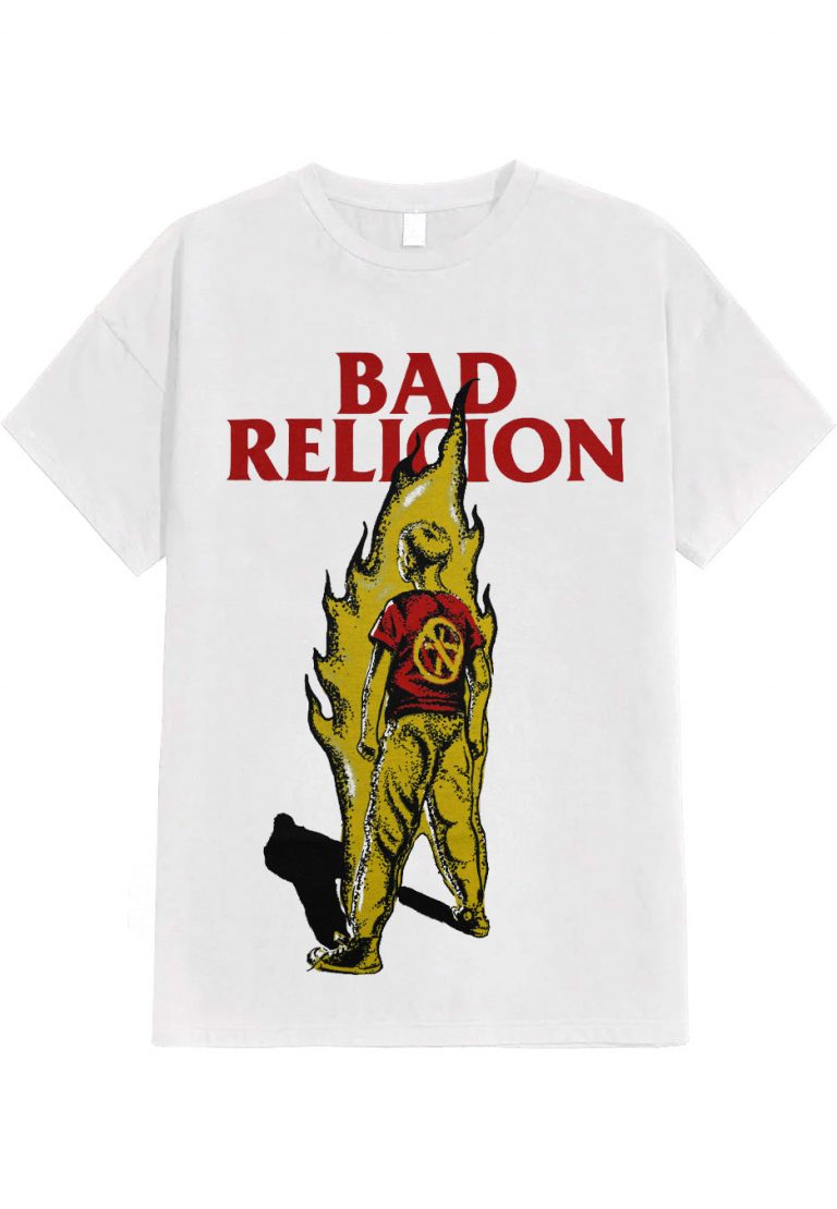 Bad Religion Boy On Fire White – T-Shirt T-shirt image