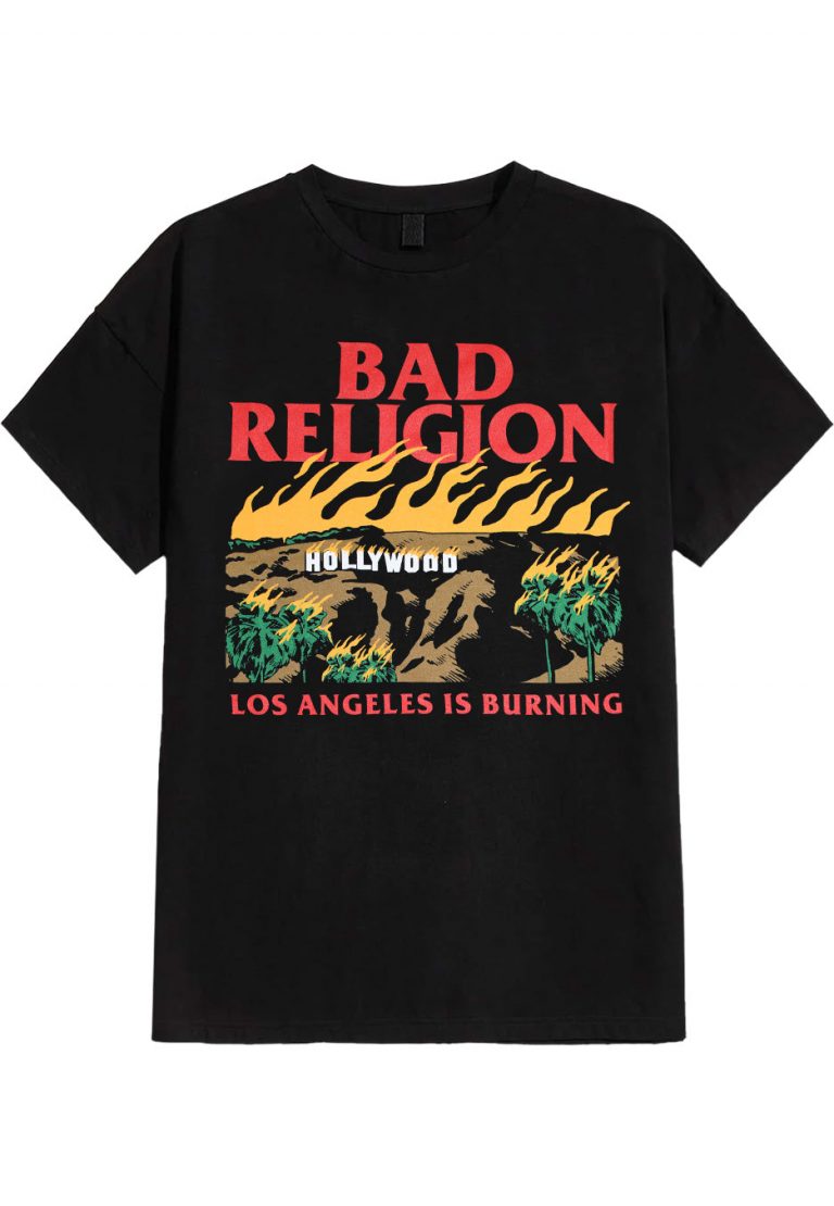 Bad Religion Burning – T-Shirt T-shirt image
