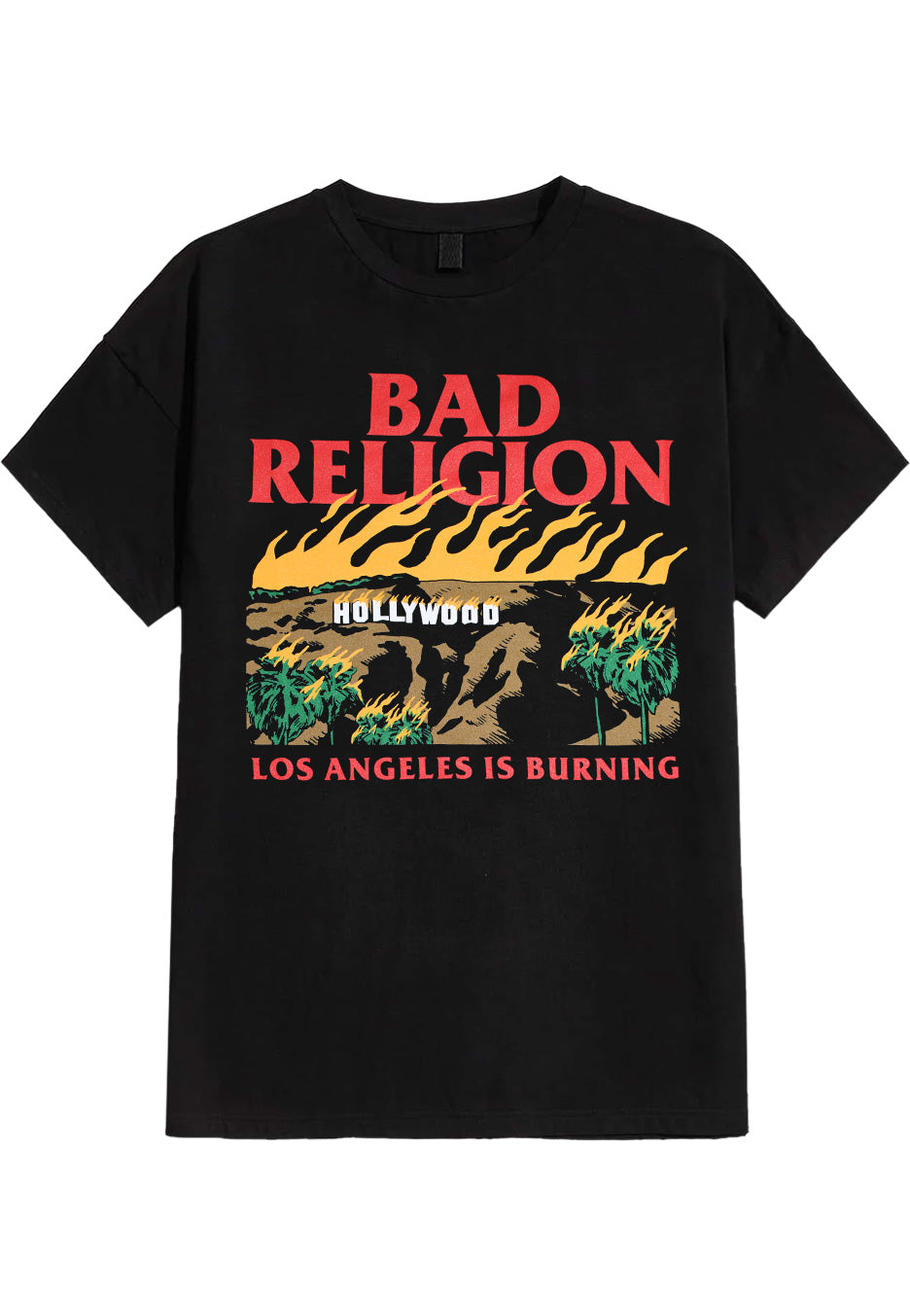 Bad Religion Burning – T-Shirt T-shirt image