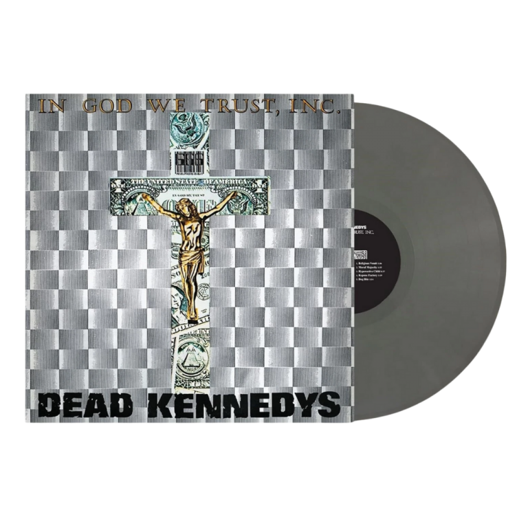 In God We Trust Inc. – Grey Vinyl – Dead Kennedys record cover