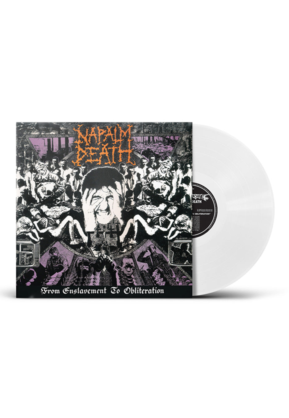 Napalm Death From Enslavement To Obliteration Ltd. White – Colored Vinyl record cover