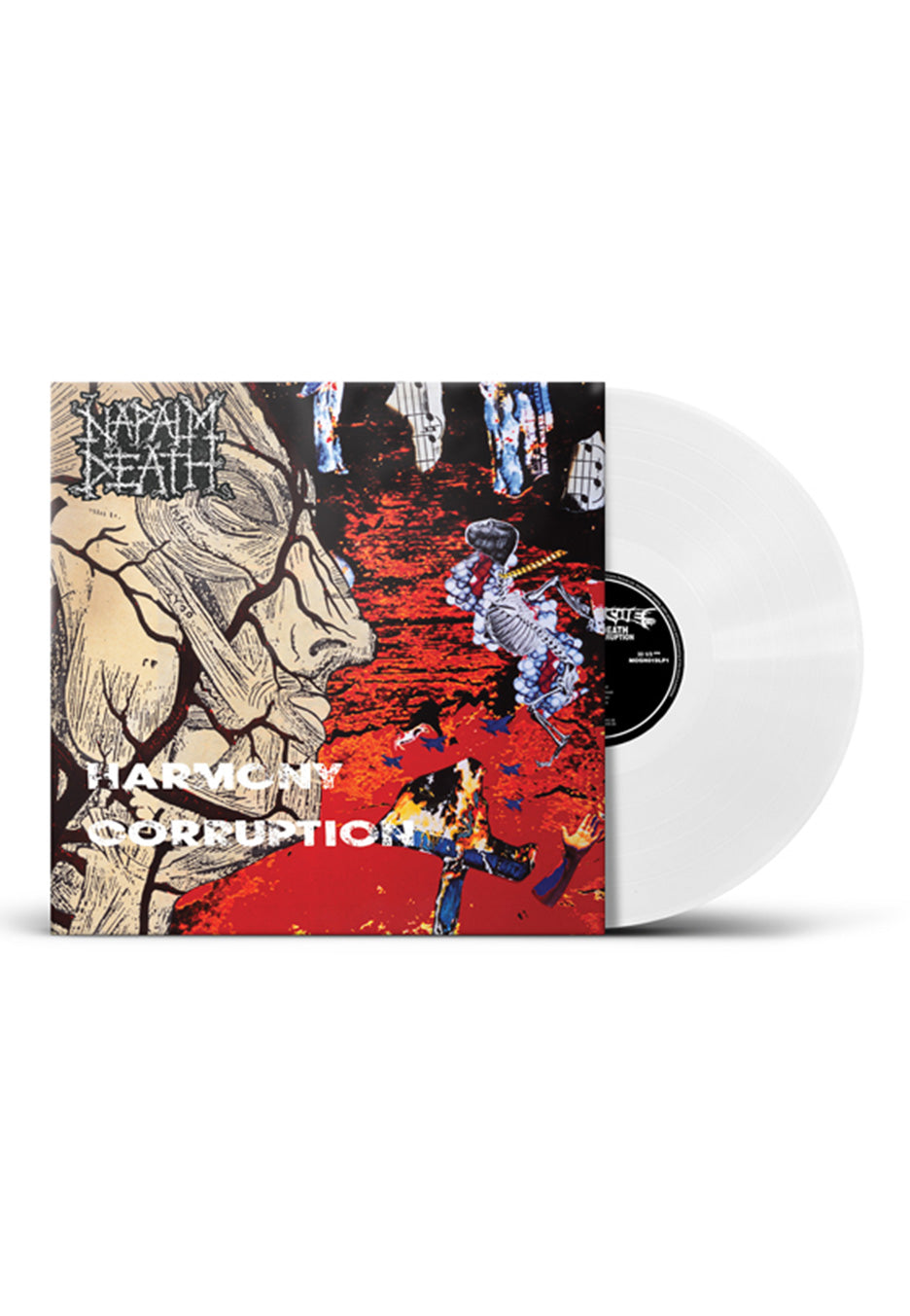 Napalm Death Harmony Corruption Ltd. White – Colored Vinyl record cover