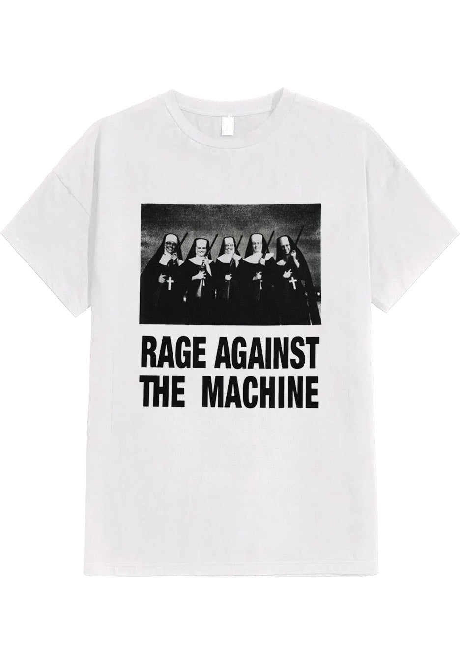 Rage Against the Machine Nuns And Guns White – T-Shirt T-shirt image