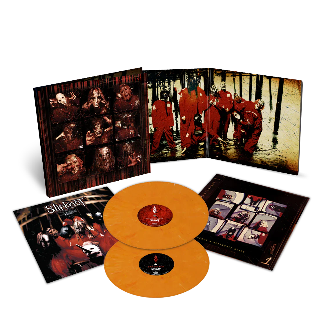 SLIPKNOT ‘SLIPKNOT’ 2LP (25th Anniversary Edition, Citrus Vinyl) record cover