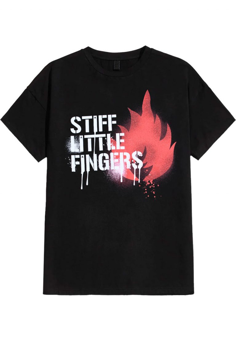 Stiff Little Fingers Graffiti Logo – T-Shirt T-shirt image