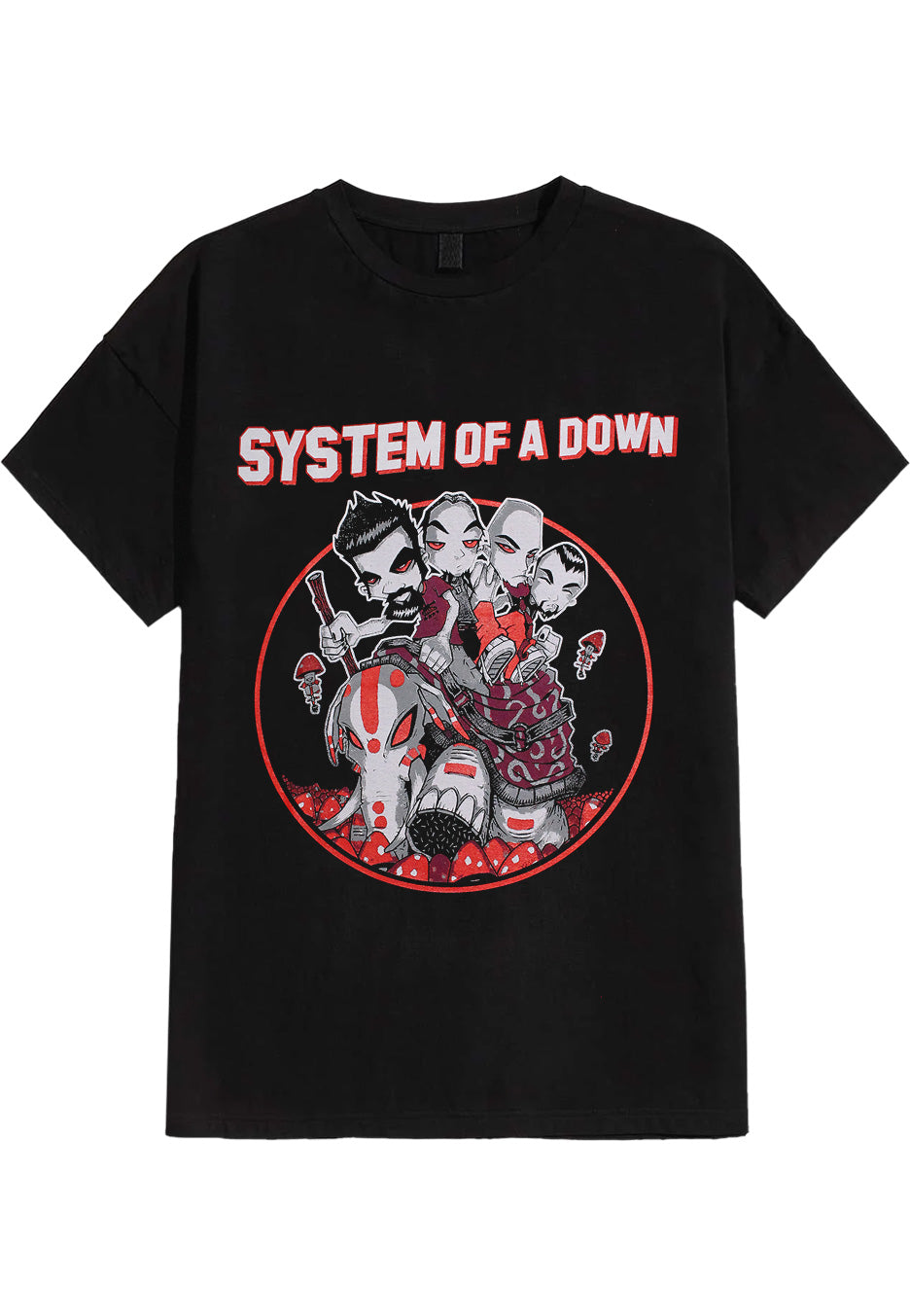 System of a Down Mushroom People – T-Shirt T-shirt image