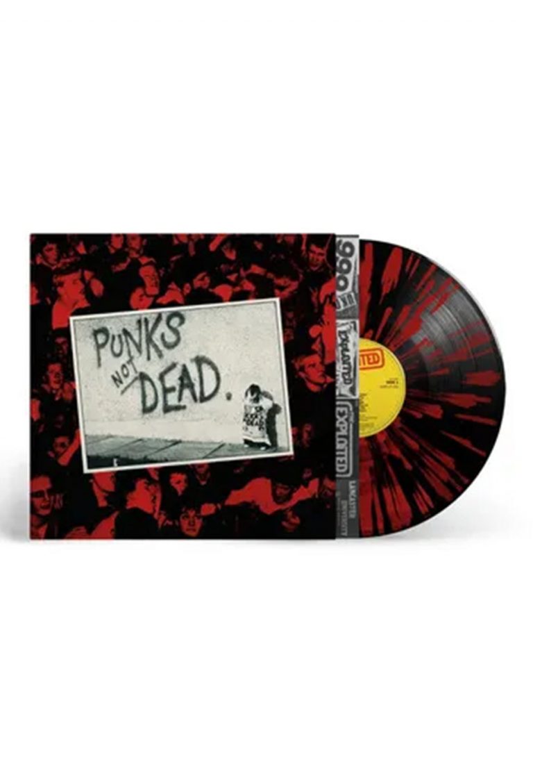The Exploited Punks Not Dead (45th Anniversary) Ltd. Red – Splattered Vinyl record cover