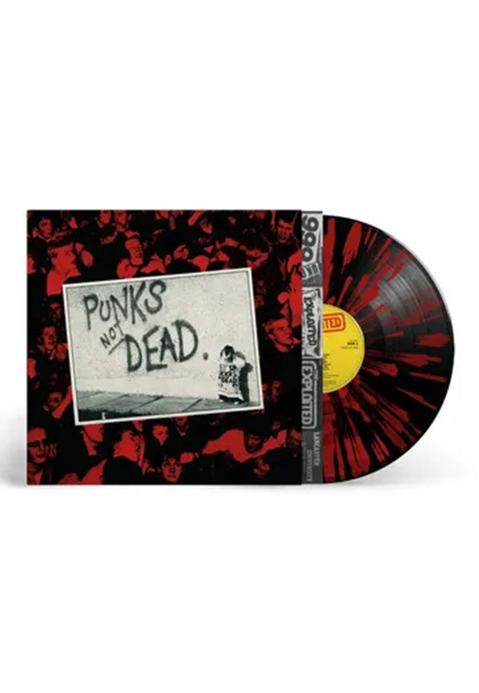 The Exploited Punks Not Dead (45th Anniversary) Ltd. Red – Splattered Vinyl record cover