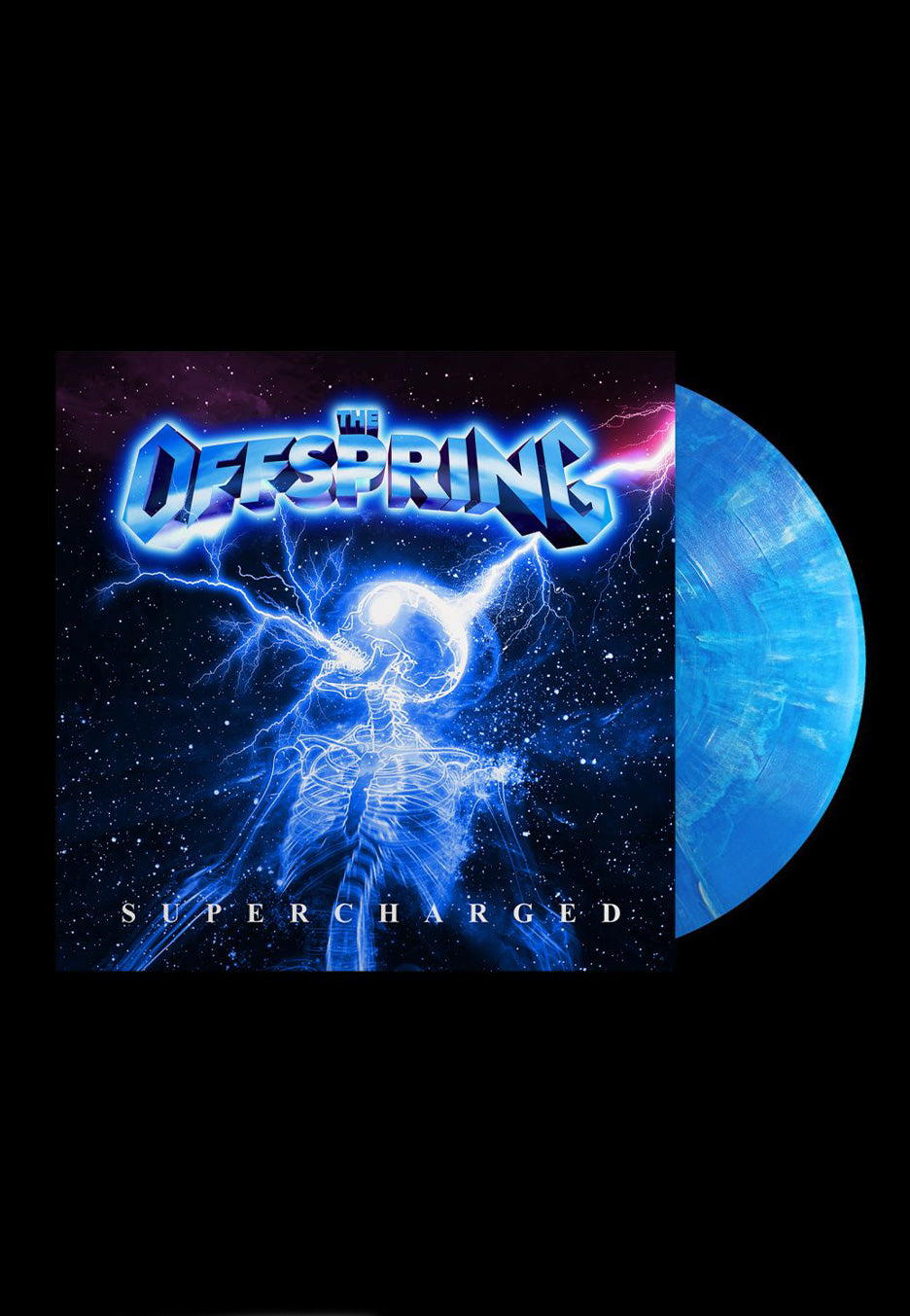 The Offspring Supercharged Ltd. Blue – Marbled Vinyl record cover