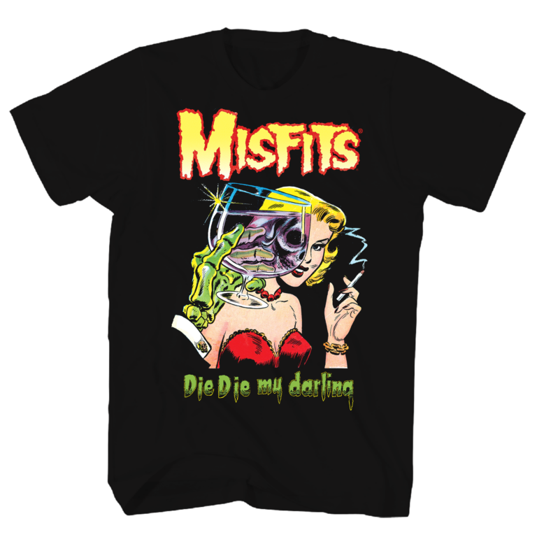 MISFITS DIE DIE MY DARLING BLACK T-SHIRT T-shirt image