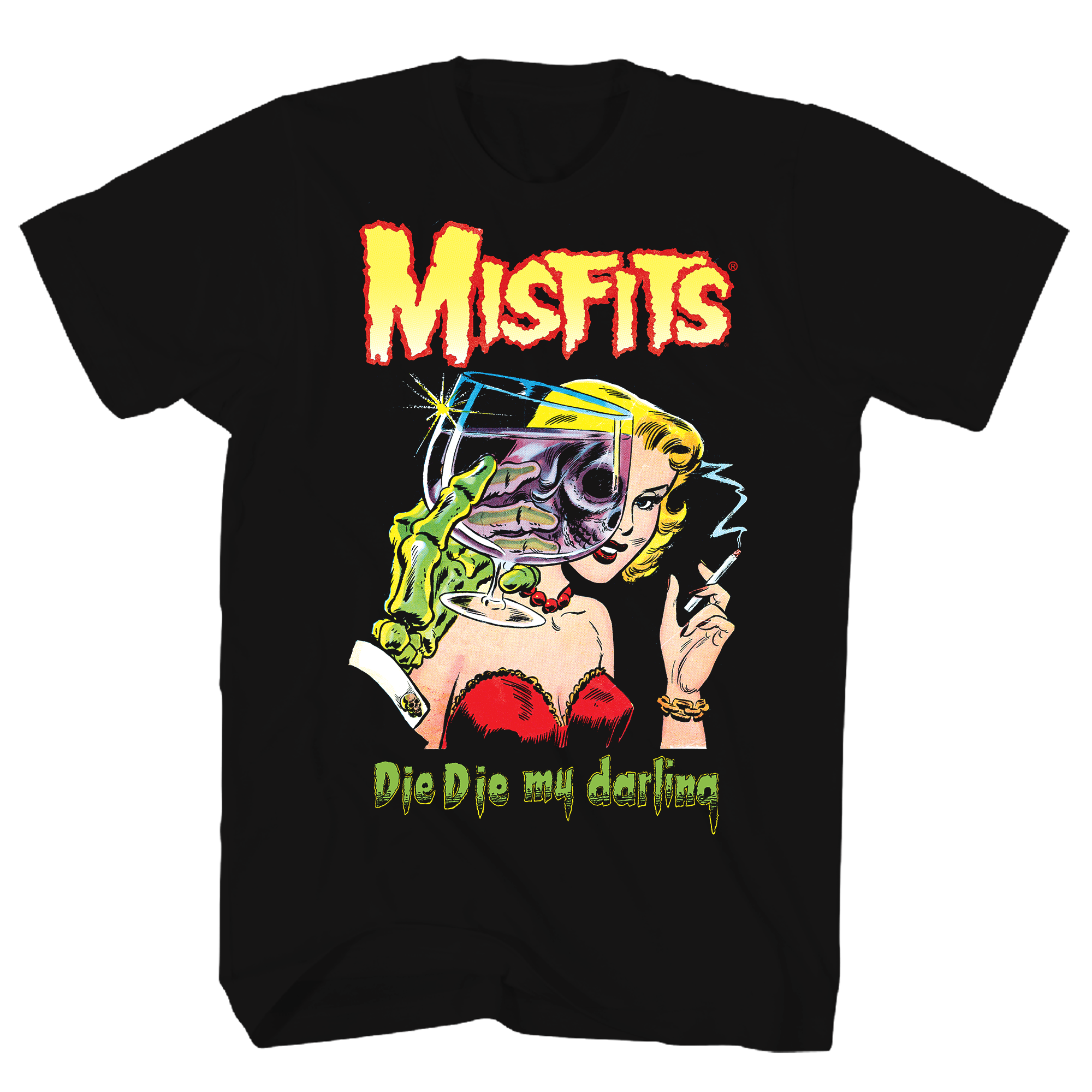 MISFITS DIE DIE MY DARLING BLACK T-SHIRT T-shirt image