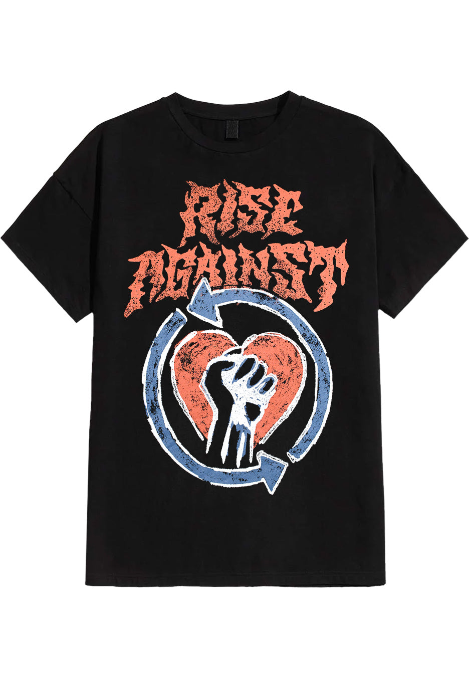 Rise Against Chalk Heartfist – T-Shirt T-shirt image
